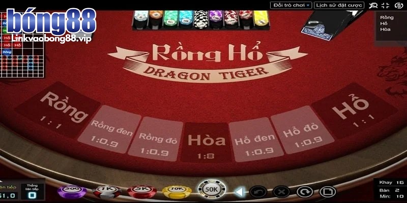 Rồng Hổ Bong88 - Game bài giải trí đáng trải nghiệm 2 Người chơi sẽ nhận tiền thưởng ngay sau khi kết thúc ván Rồng Hổ