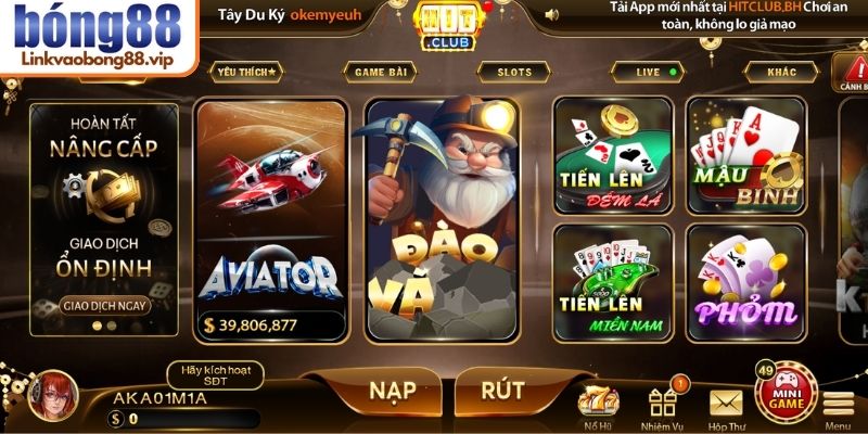 Hitclub vẫn duy trì lượng người tham gia lớn mỗi ngày